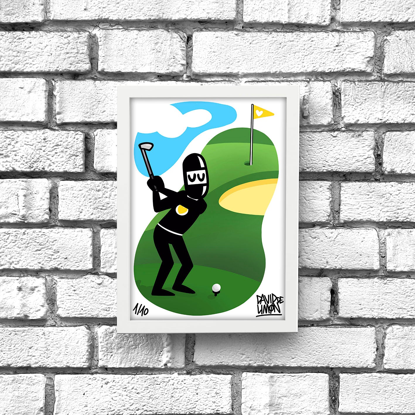 David de Limón - Golf - print A4