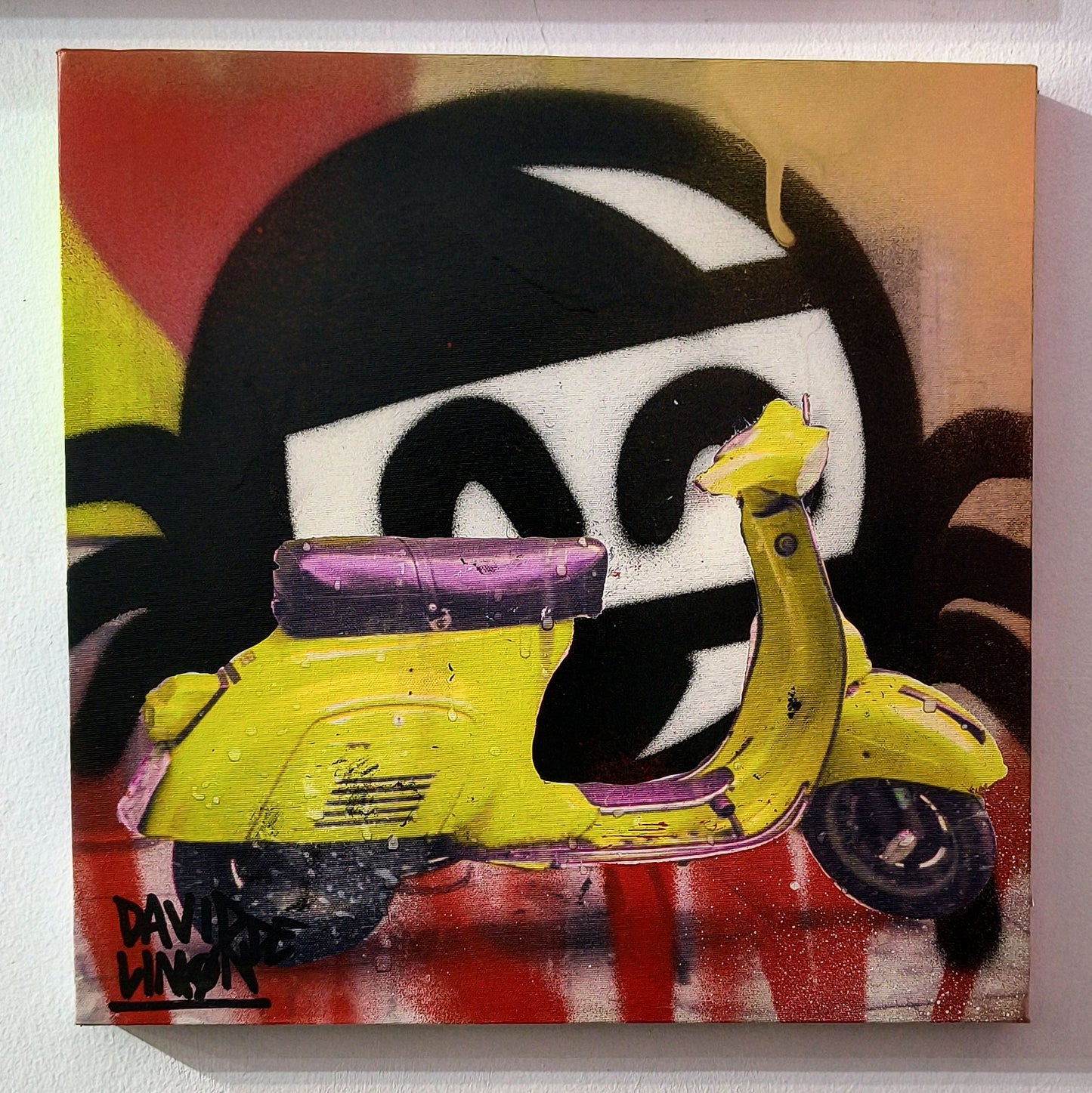 David de Limón - Yellow Vespa - Original