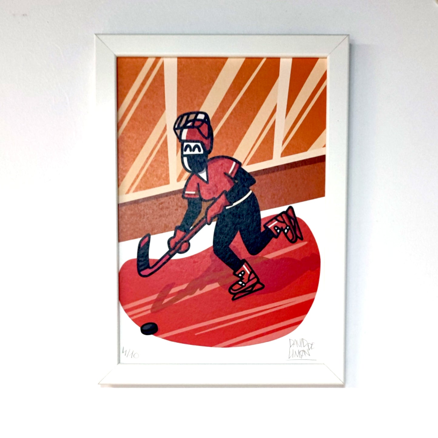 David de Limón - hockey - print A4