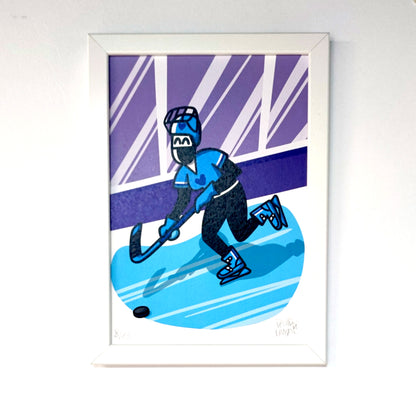 David de Limón - hockey - print A4