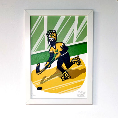 David de Limón - hockey - print A4