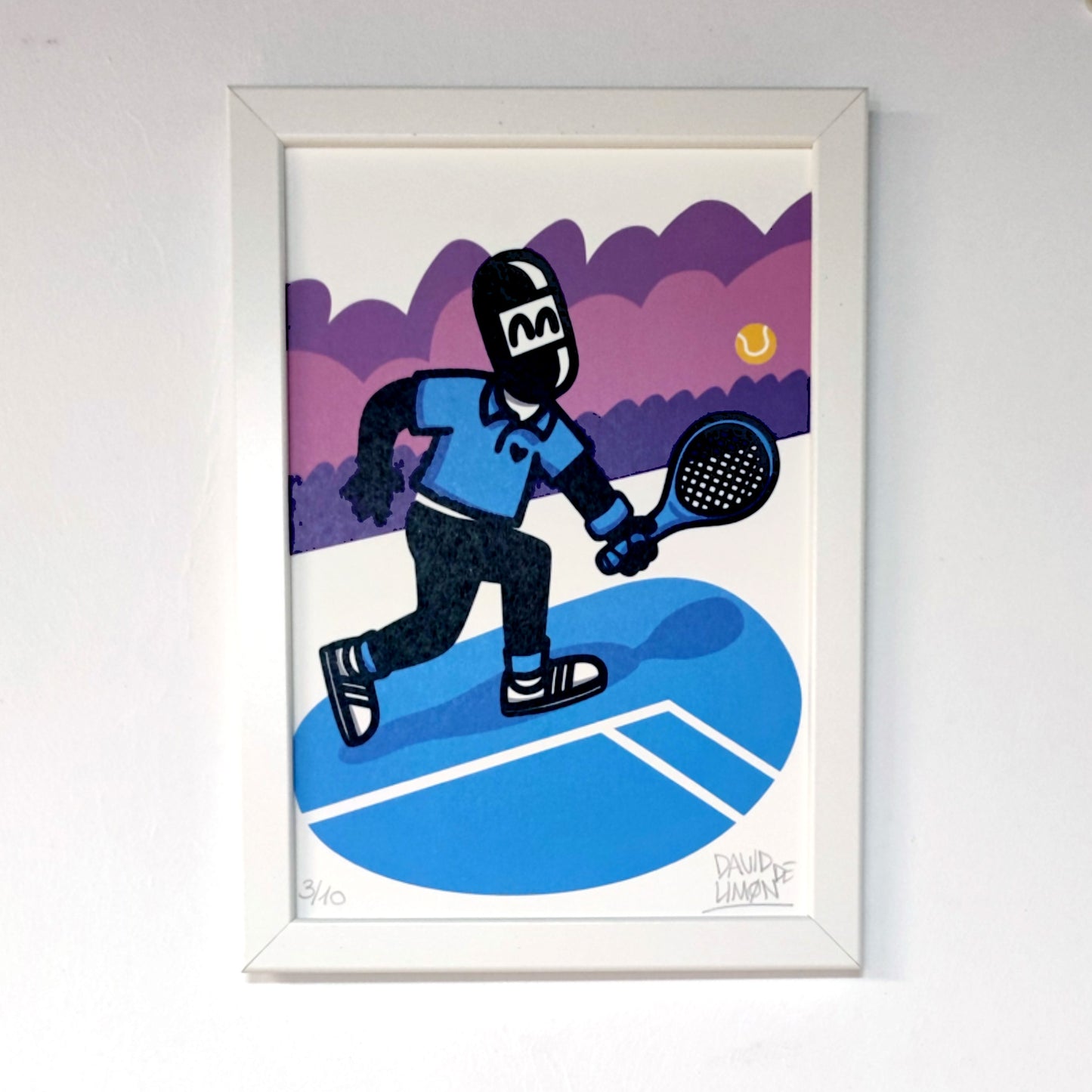 David de Limón - tenis - print A4