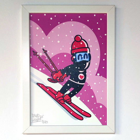 David de Limón - ski - print A4