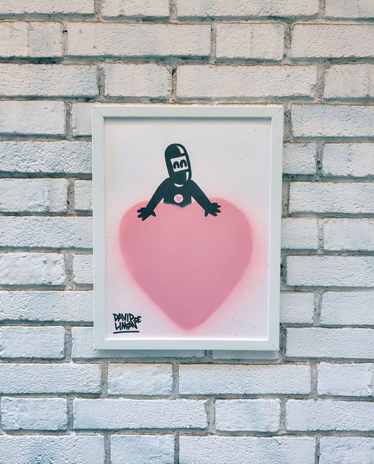 David de Limón - His big heart pink - Original